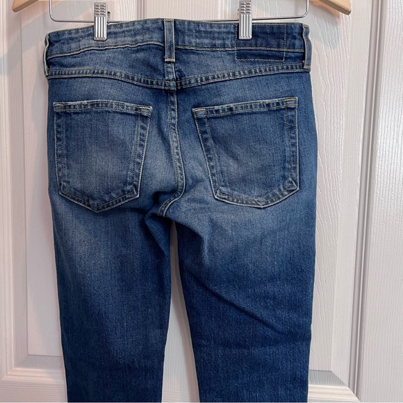 AMO 26x27” Twist Zip Skinny in Sapphire - Blue Skinny Ankle Zip Jeans - Picture 7 of 10